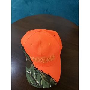 Maxfield Hat Cap Mens Camoflauged Adjustable One Size Hunting Logo Outdoors